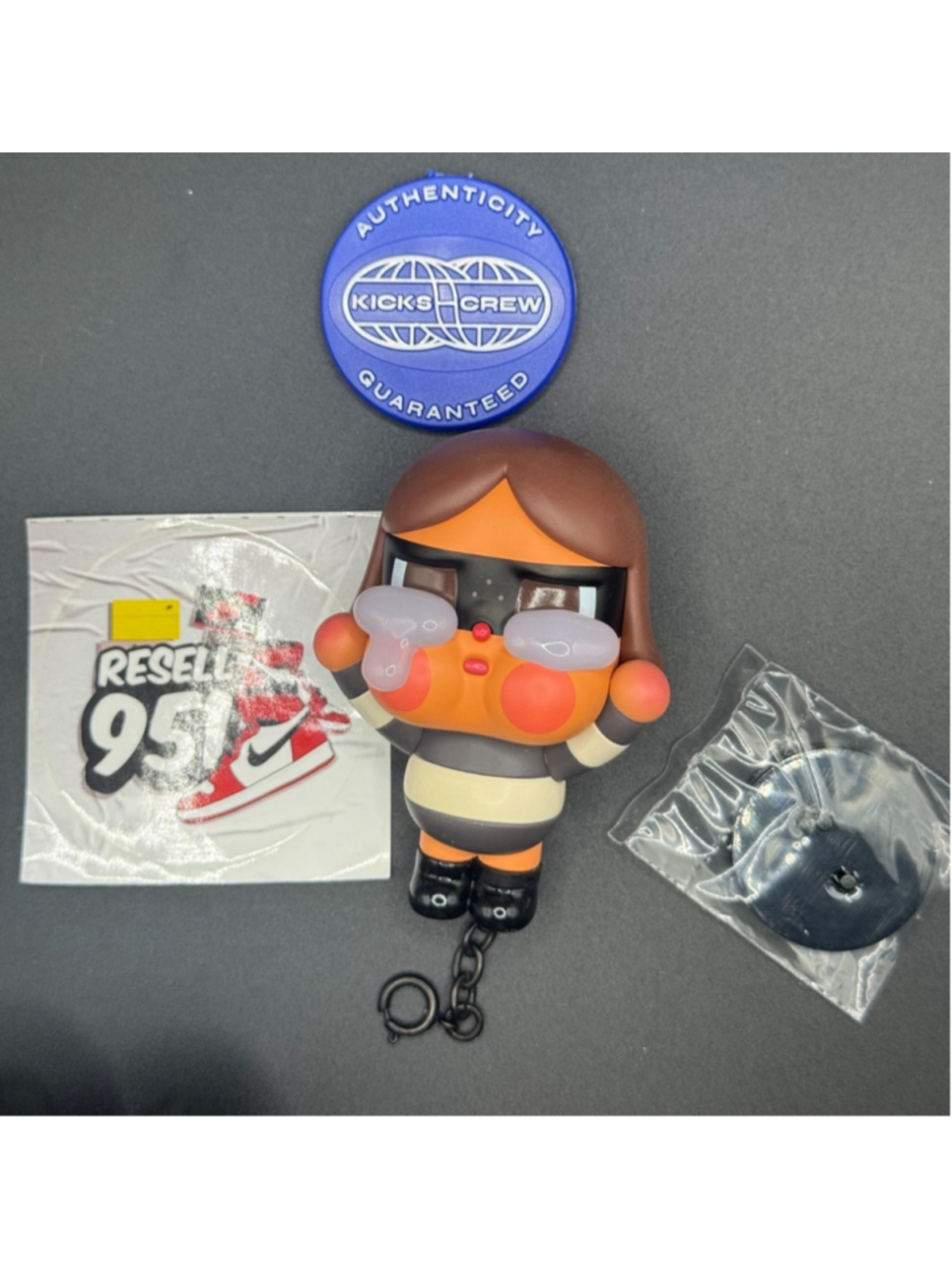Pop Mart Crybaby Crying Again The Robber Figure Plush Pendant Keychain Authentic